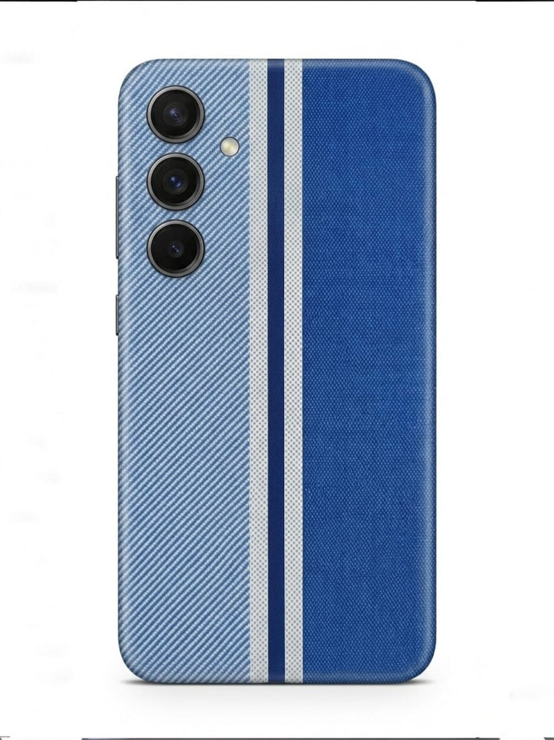 Blue Stripe Leather