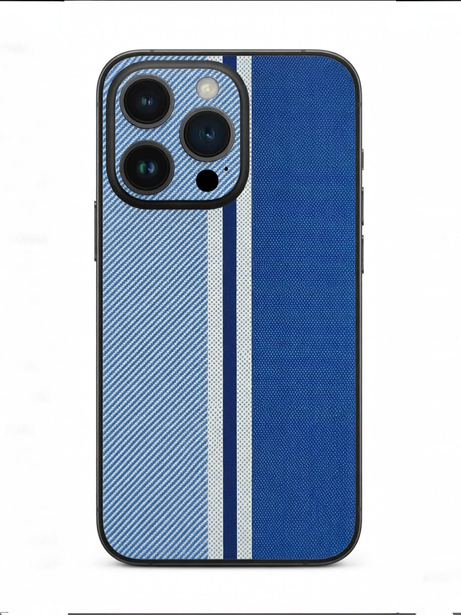 Blue Stripe Leather
