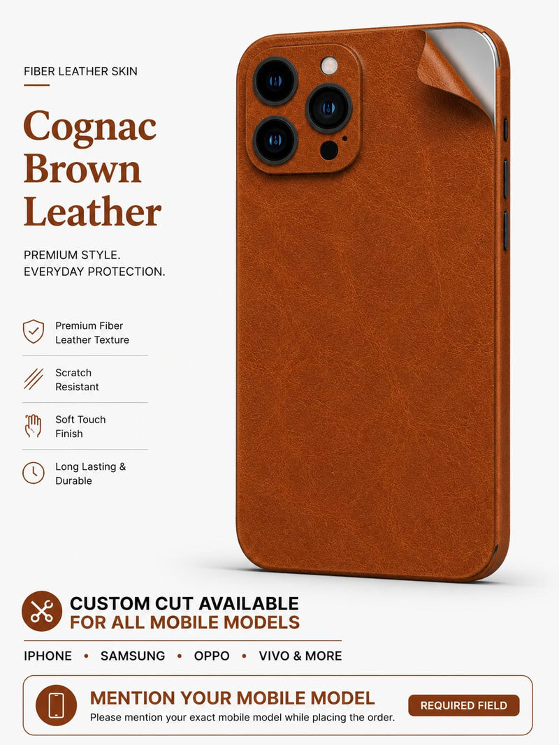 Cognac Brown Leather