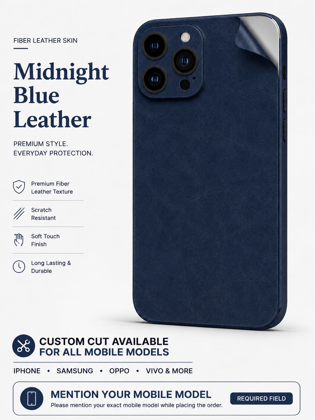 Midnight Blue leather