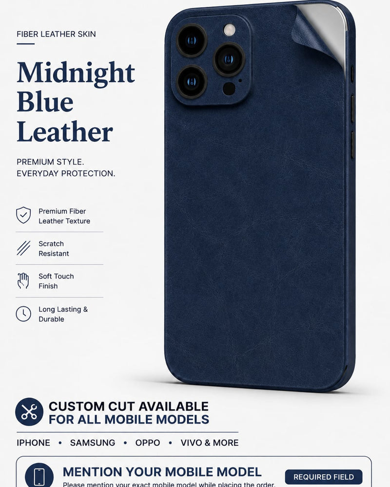 Midnight Blue leather