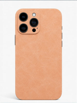 Salmon Light Orange Leather