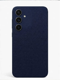 Blue Woven Leather