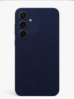 Blue Woven Leather