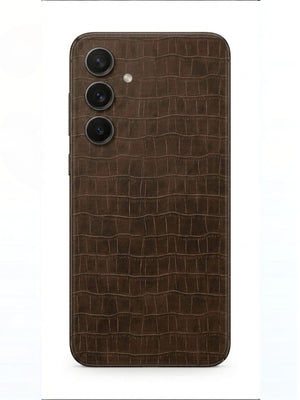 Croc Brown Leather