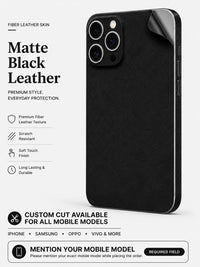 Matte Black Leather