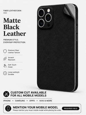 Matte Black Leather