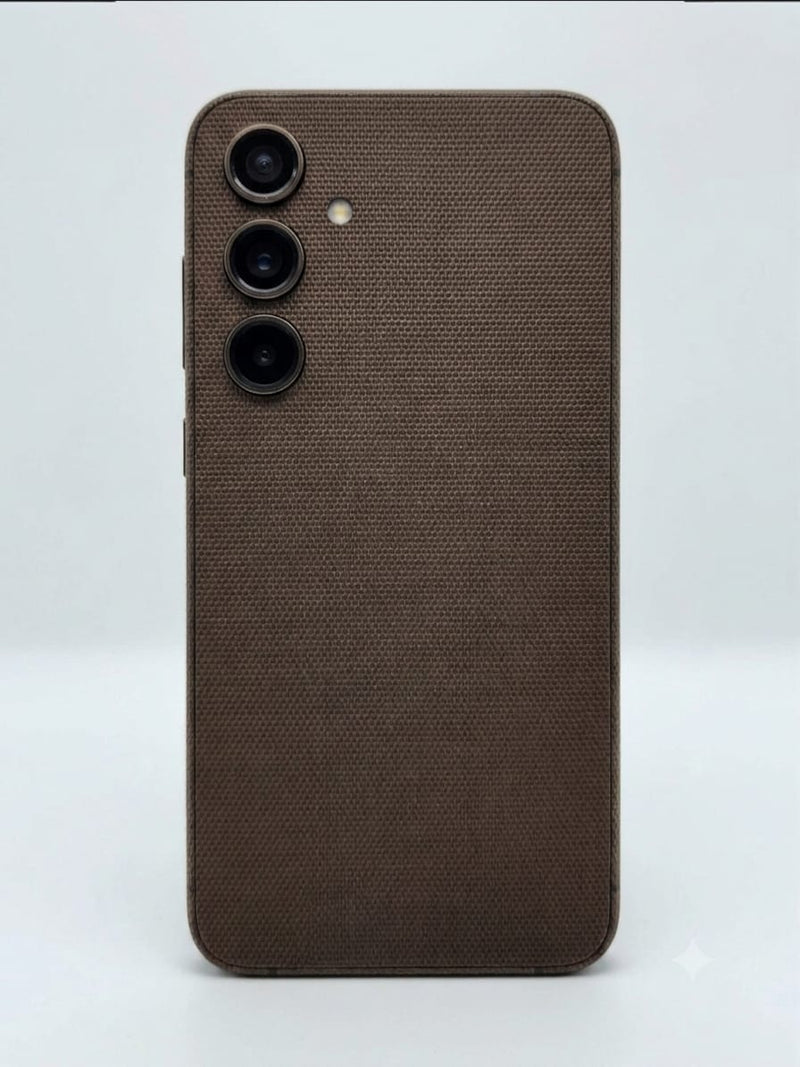 Brown Woven Leather