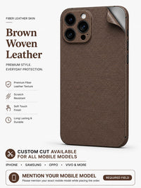 Brown Woven Leather