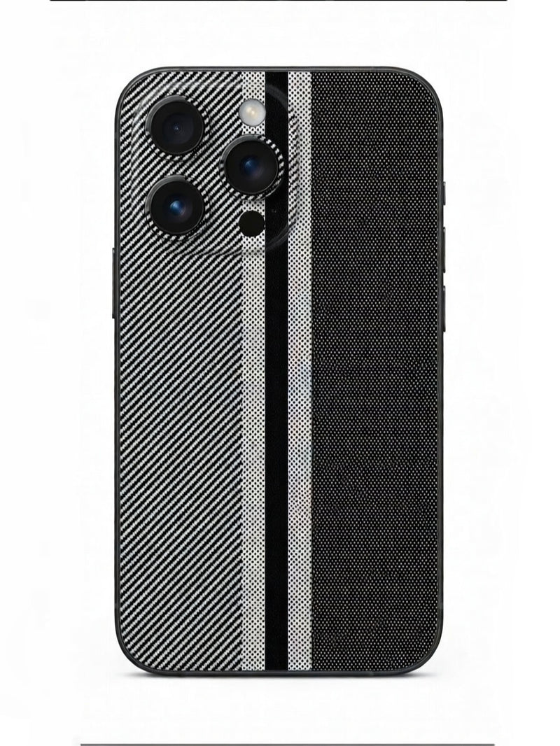 Black Strip Leather