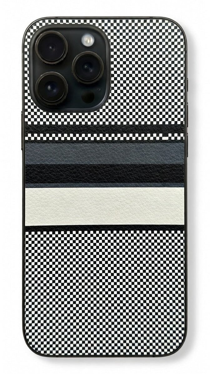 Black-and-white leather series