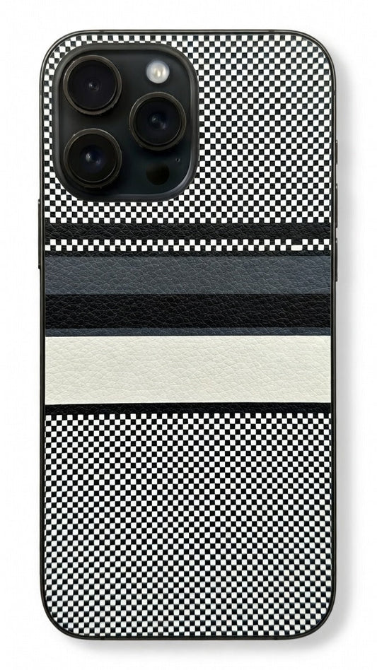 Black-and-white leather series