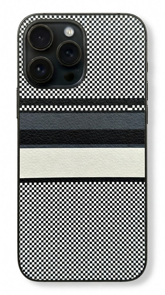 Black-and-white leather series