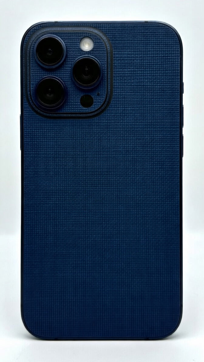 Blue woven leather series