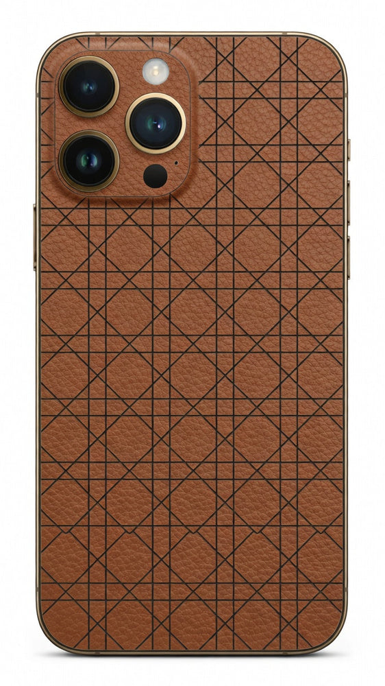 Brown boxed leather series